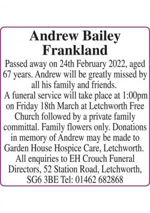 Andrew Bailey Frankland