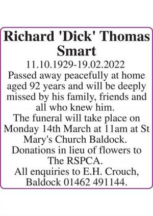 Richard 'Dick' Thomas Smart