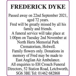 FREDERICK DYKE