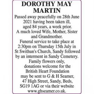 DOROTHY MAY MARTIN