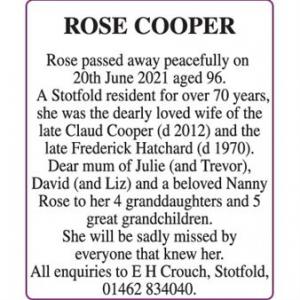 ROSE COOPER