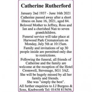 Catherine Rutherford