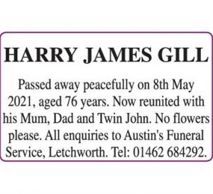 HARRY JAMES GILL .