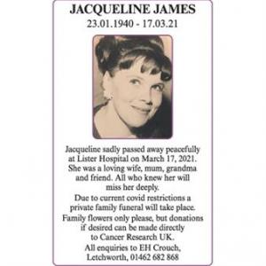 JACQUELINE JAMES