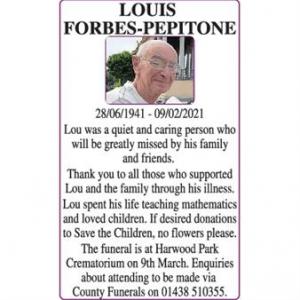 LOUIS FORBES-PEPITONE