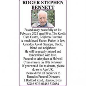 ROGER STEPHEN BENNETT