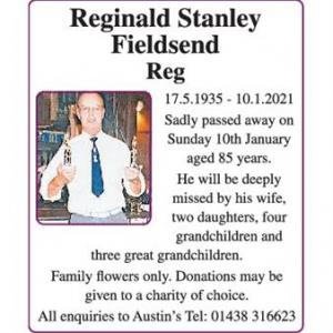 Reginald Stanley Fieldsend
‘Reg’