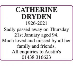 CATHERINE DRYDEN