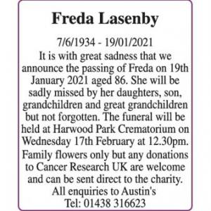 Freda Lasenby