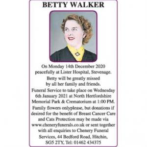 BETTY WALKER