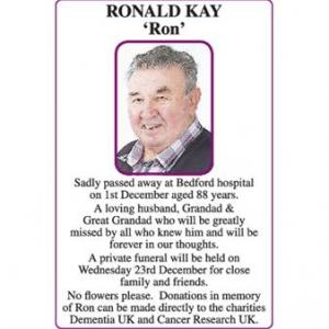 Ronald Kay
‘Ron’