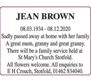 JEAN BROWN