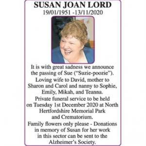 Susan Joan Lord