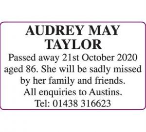 AUDREY MAY TAYLOR