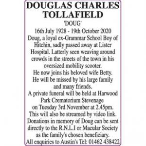 DOUGLAS CHARLES TOLLAFIELD