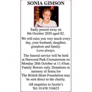 Sonia Gimson