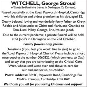 WITCHELL, George Stroud