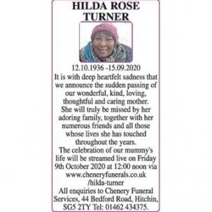 HILDA ROSE TURNER