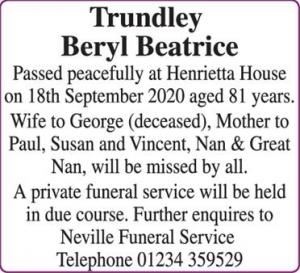 Trundley Beryl Beatrice