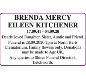 Brenda Mercy Eileen Kitchener