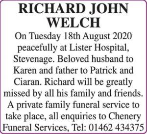 RICHARD JOHN WELCH