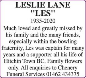 LESLIE LANE
 “LES"