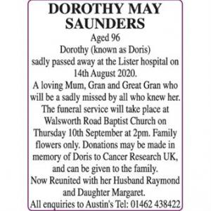 DOROTHY MAY SAUNDERS