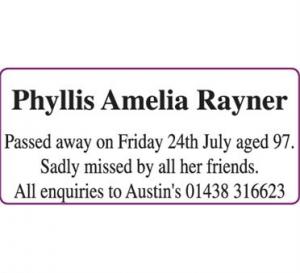 Phyllis Rayner