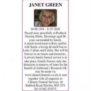 JANET GREEN