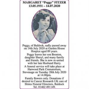 Margaret Peggy Fitzer