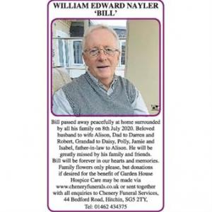 WILLIAM EDWARD NAYLER `BILL