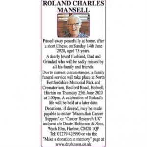 ROLAND CHARLES MANSELL