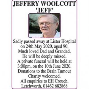 JEFFERY WOOLCOTT 
JEFF