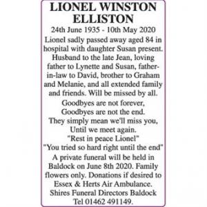 LIONEL WINSTON ELLISTON