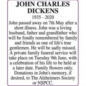 JOHN CHARLES DICKENS