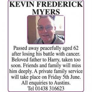 KEVIN FREDERICK MYERS