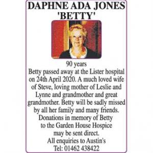 DAPHNE ADA JONES
BETTY