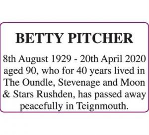 BETTY PITCHER