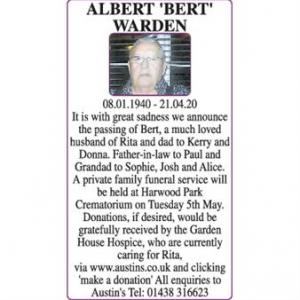 ALBERT WARDEN
BERT