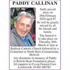 Paddy Callinan