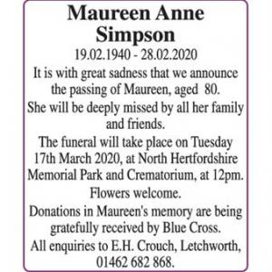 Maureen Anne Simpson