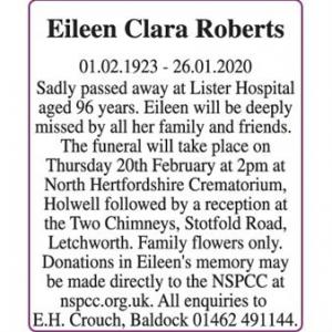 Eileen Clara Roberts