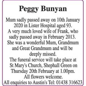 Peggy Bunyan