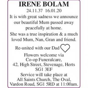 Irene Bolam