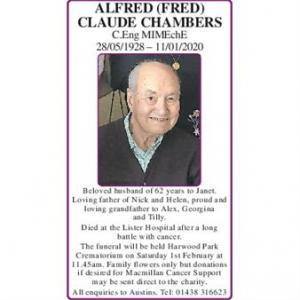 ALFRED (FRED) CLAUDE CHAMBERS