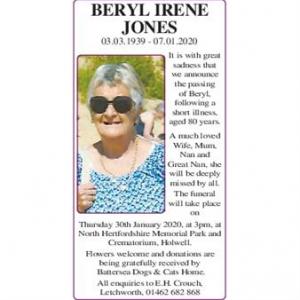 Beryl Irene Jones