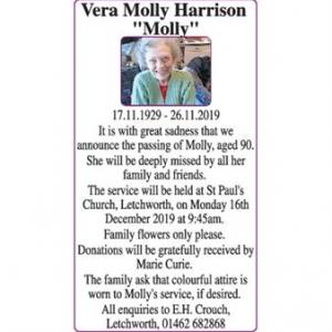 Vera Molly Harrison
“Molly”