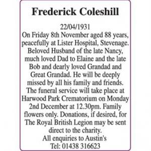 Frederick Coleshill