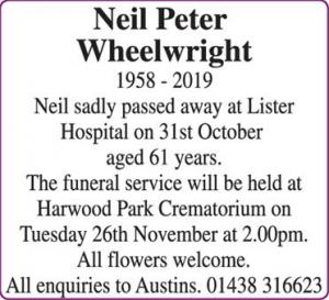 Neil Peter Wheelwright