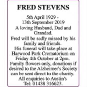 FRED STEVENS